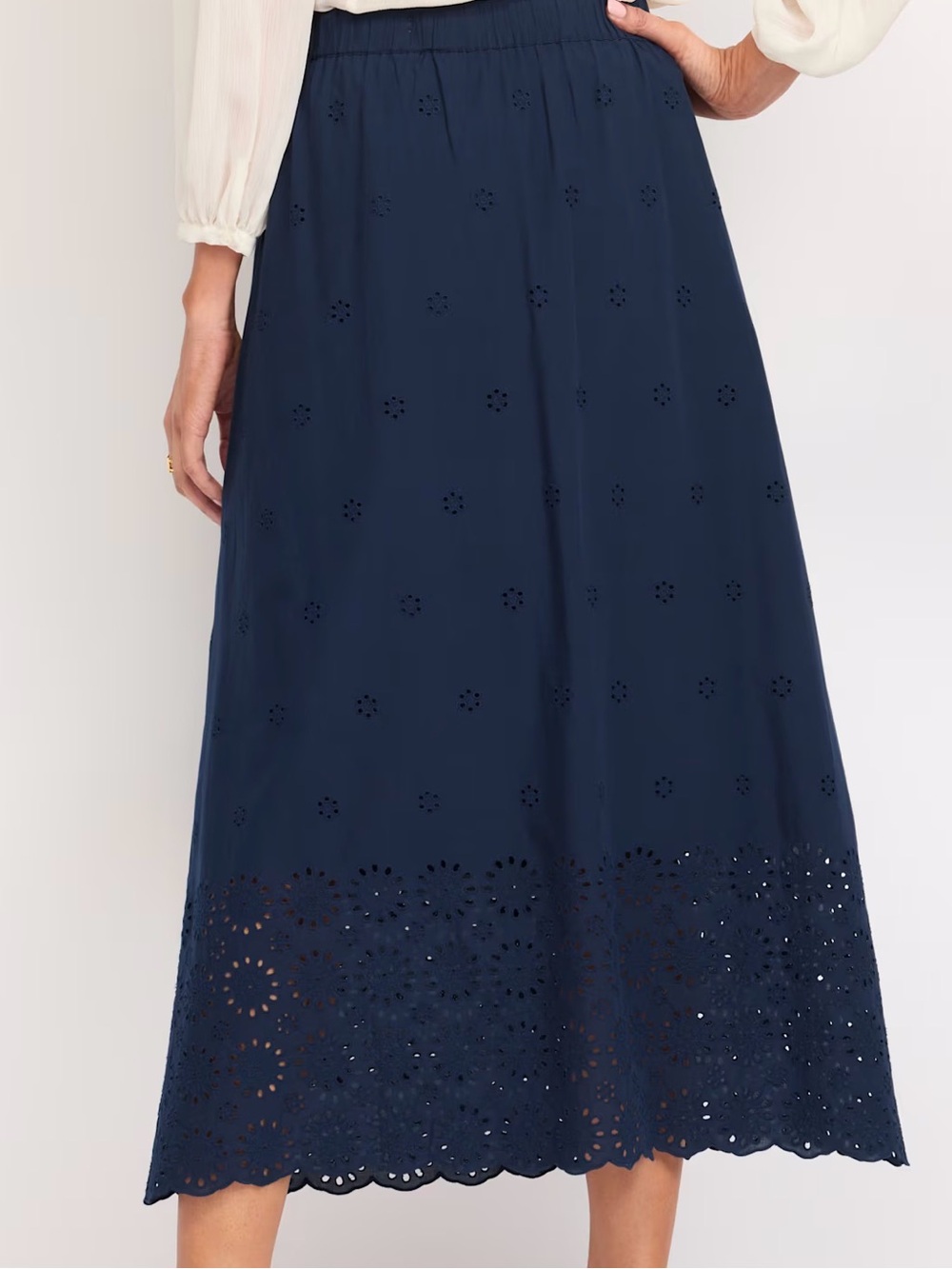 NWT (size L) 41 HAWTHORN Eyelet A-Line Skirt - Picture 3 of 4
